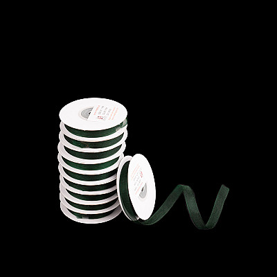 Органзена панделка Pastel 1cm/25y/ 10БР Dark Green