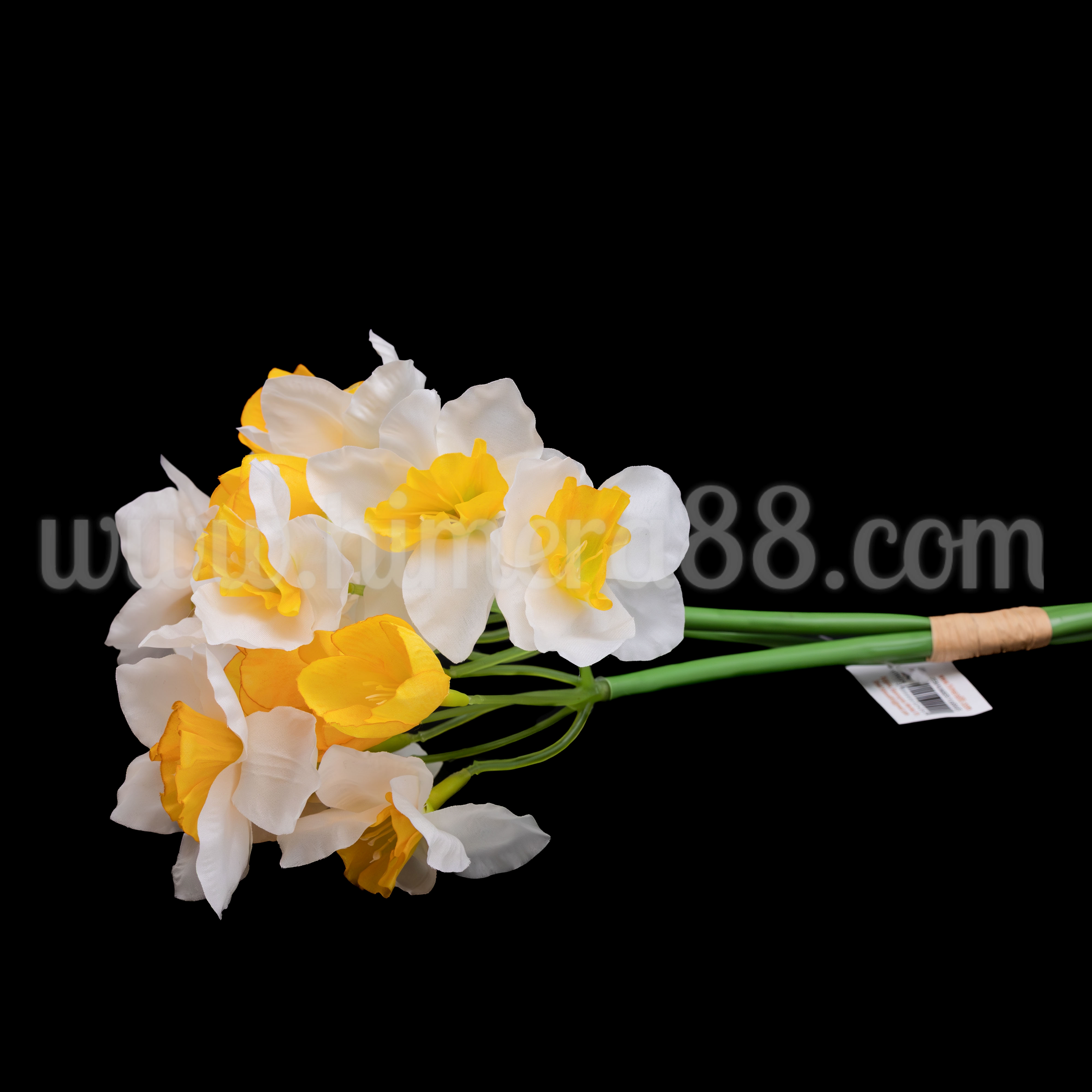 Букет Нарцис 8см/3стр White - изглед 2