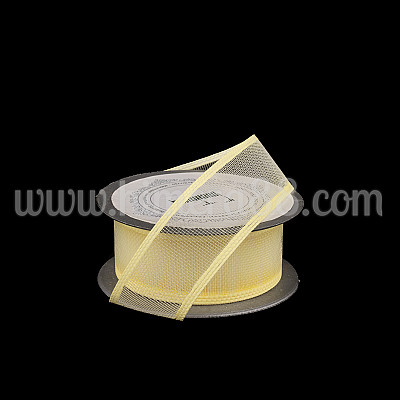 Кордена панделка с кант 4СМ/10М Light Yellow 