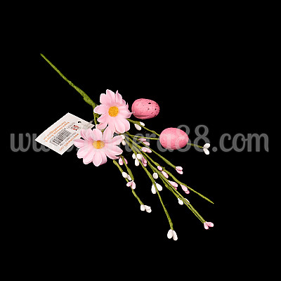 Великденска клонка Pink Flowers 35см