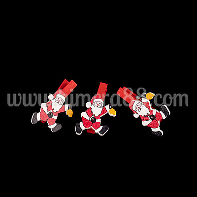 Коледни щипки Santa Claus 6БР