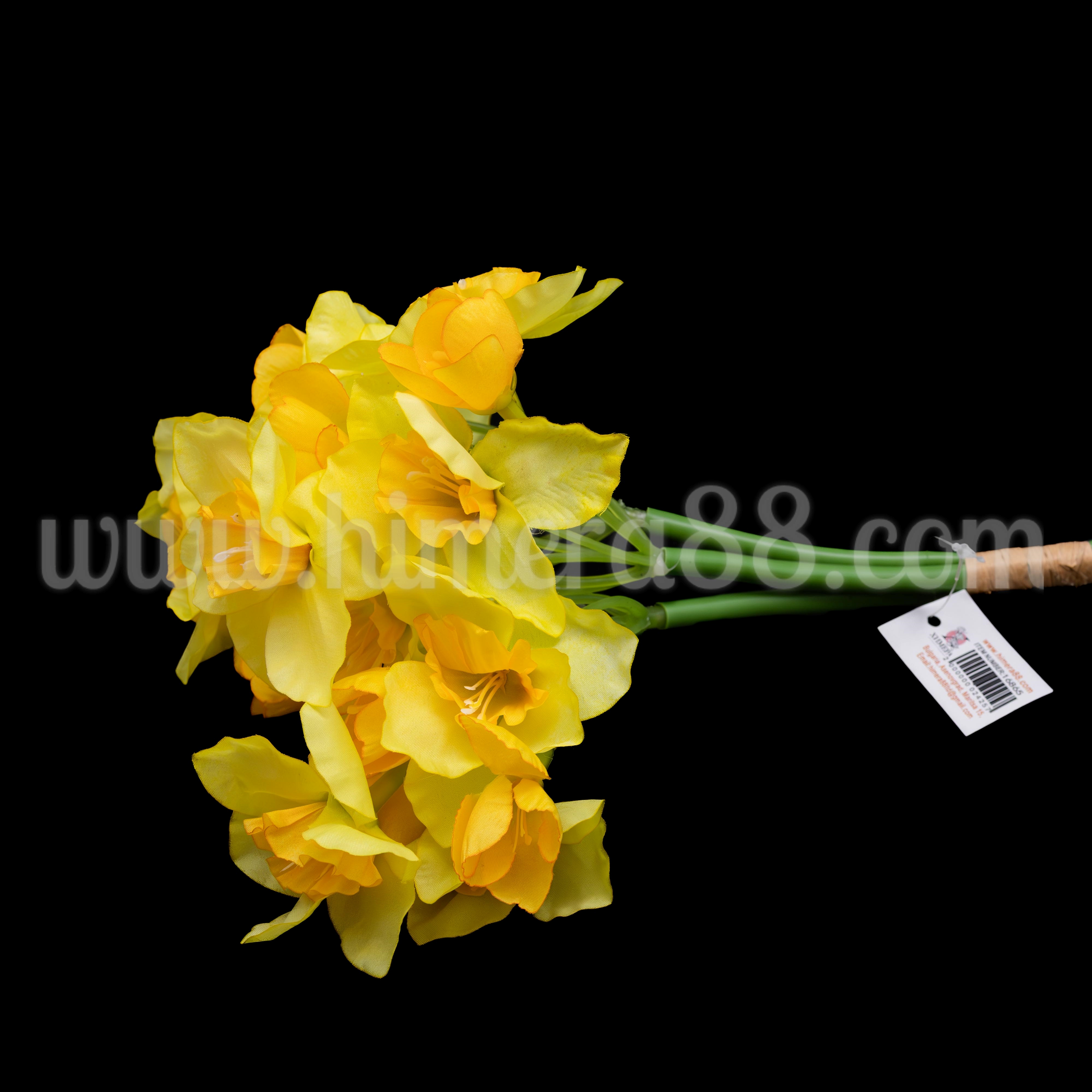 Букет Нарцис 8см/3стр  Yellow - изглед 2