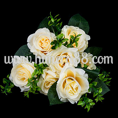 Букет Роза 8см/7бр HI-76 CREAM