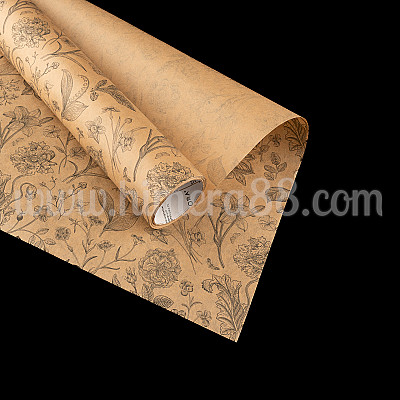 Опаковъчна хартия Natural Flowers 50cm/10m