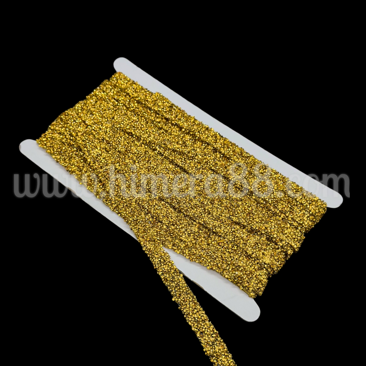 Силиконова лента Камъни 2cm/10y Gold - изглед 1