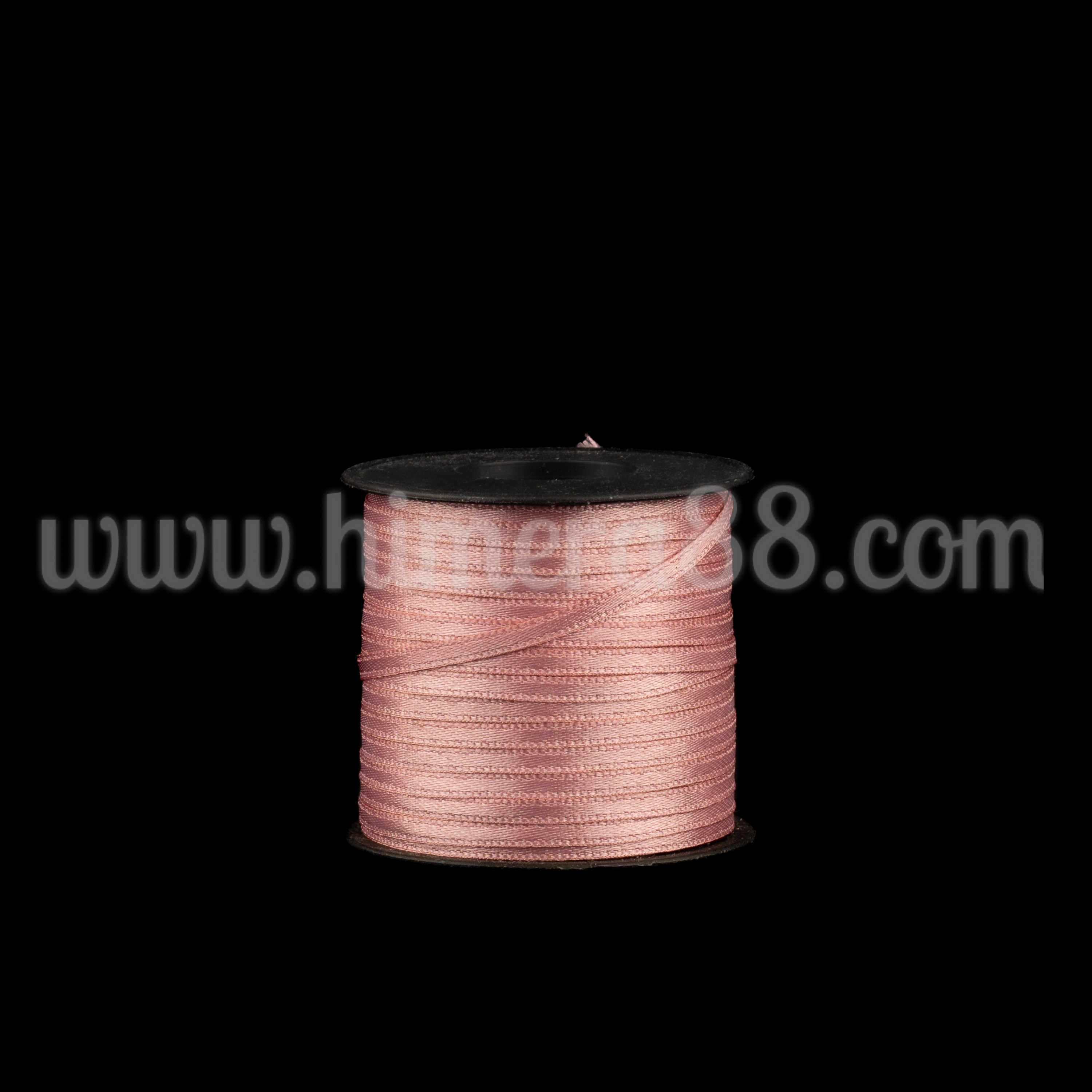 Сатен лента 0.3cm/100m Dark Ash Rose - изглед 1