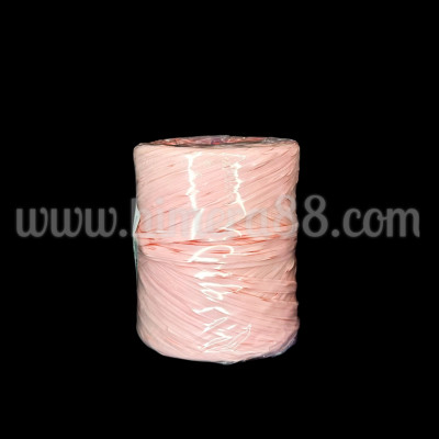 Едноцветна Рафия 1см/200М Pink Powder