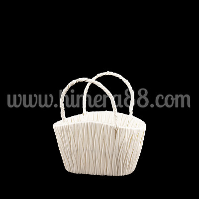 Овална кошница Handbag White