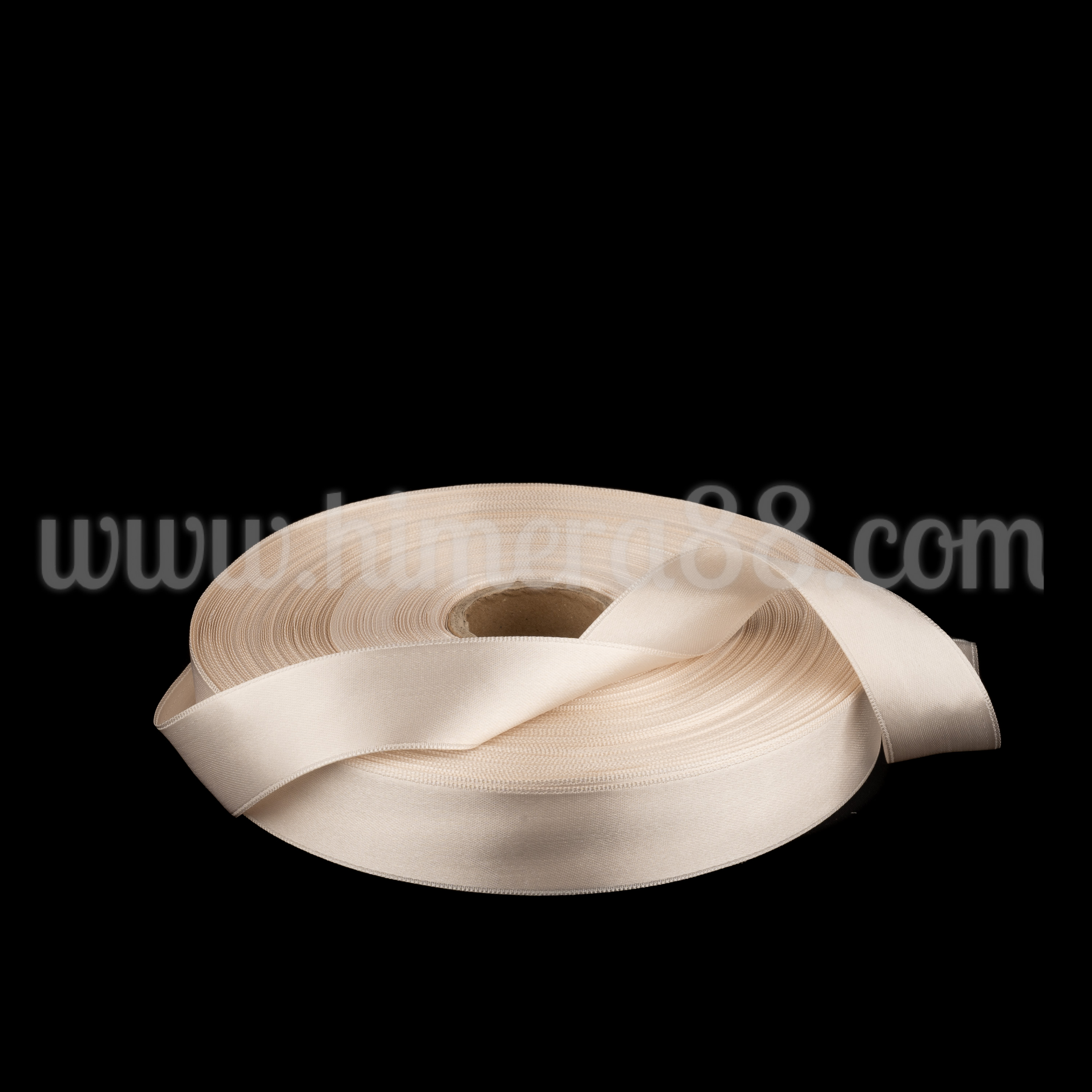 Сатен лента 3 cm / 100 m Cream - изглед 1