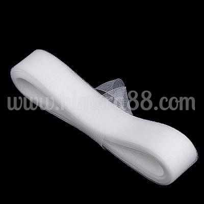 Твърда кринолин лента 5cm/25y White