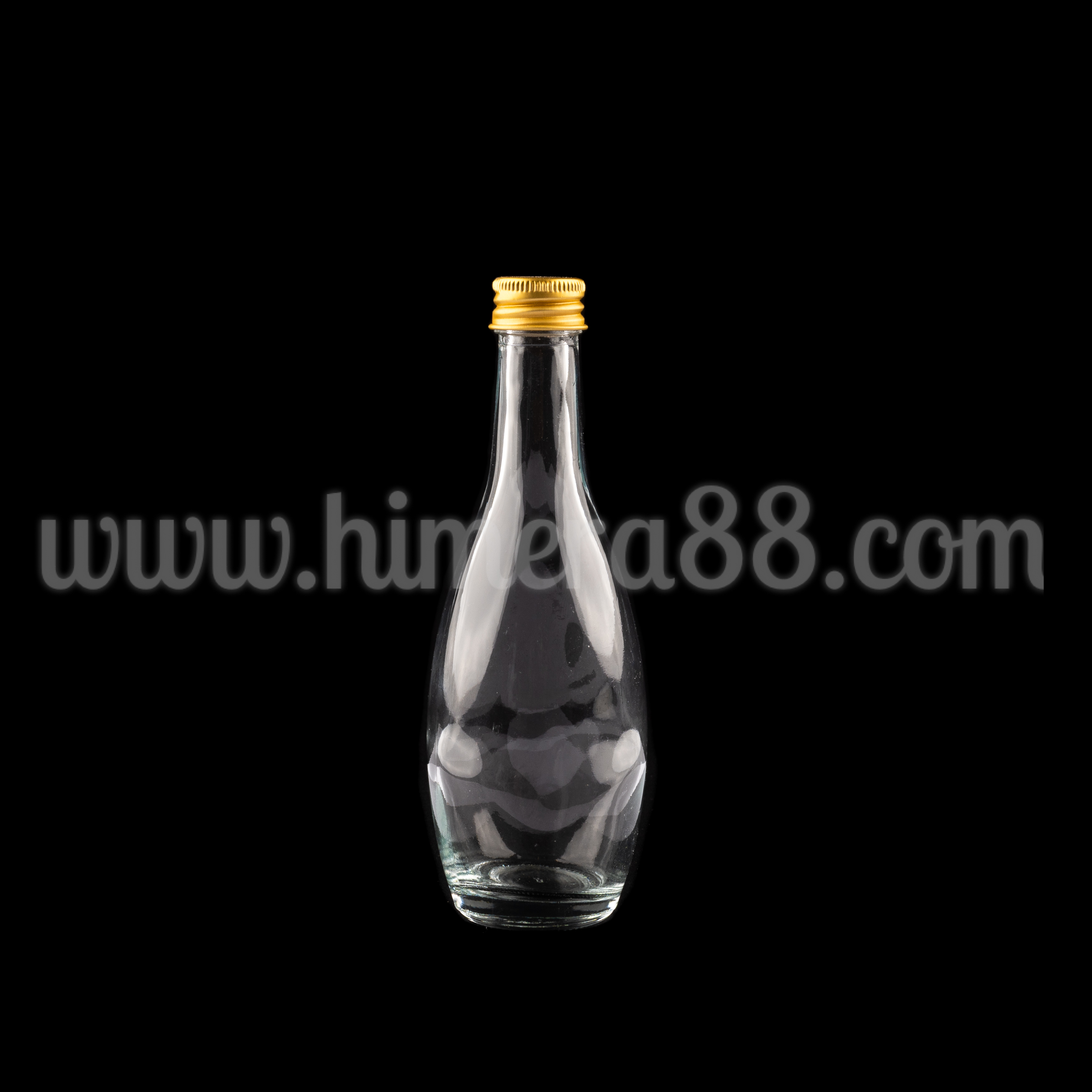 Овално стъклено шише 100ml - изглед 1