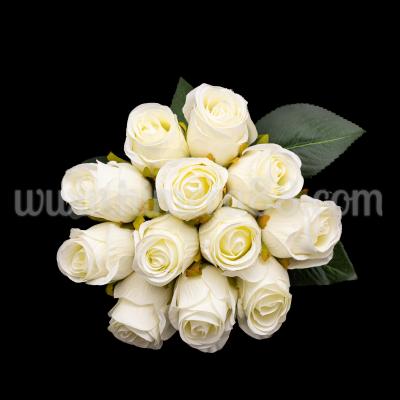 Букет рози пъпка Stylish 3.5cm/12бр Ecru