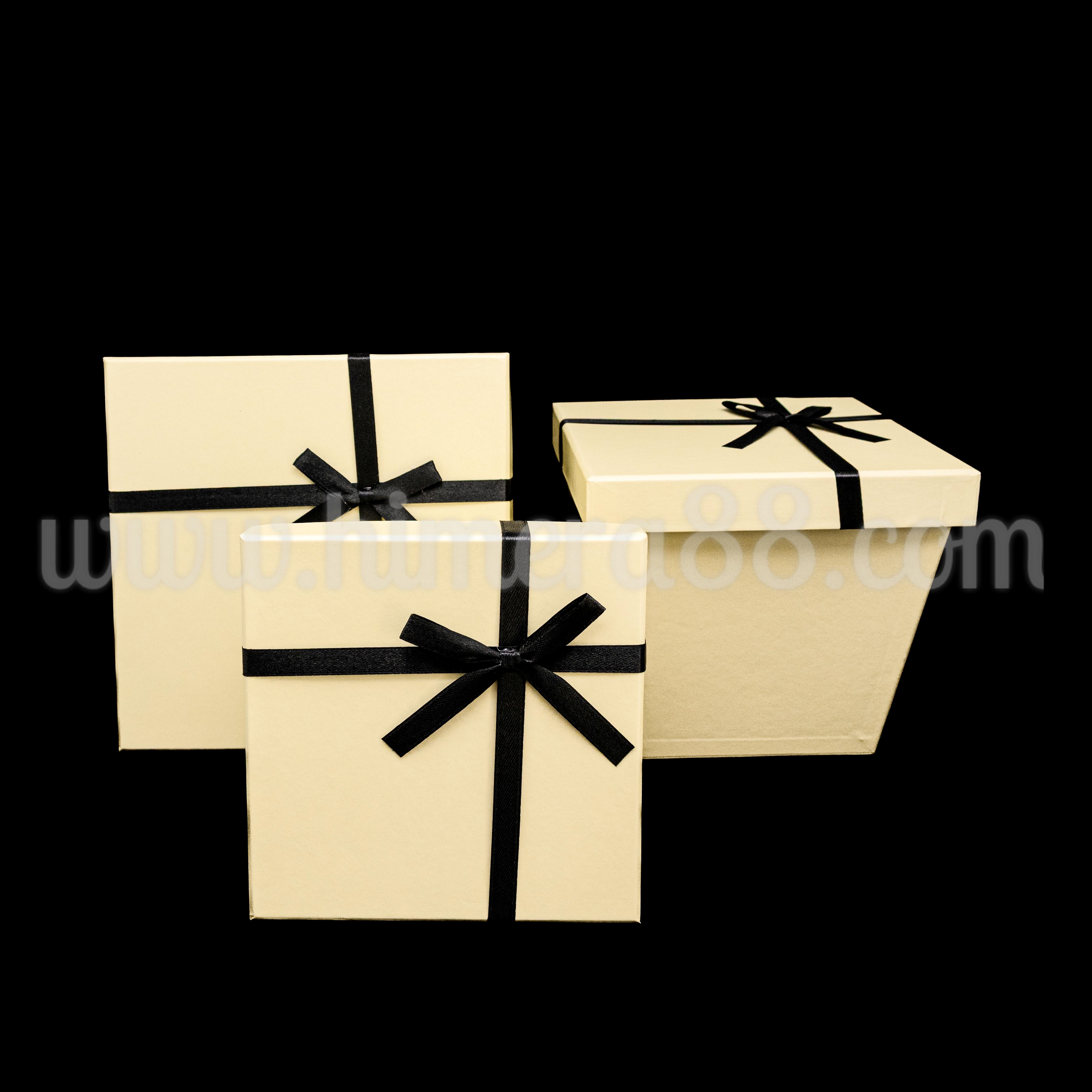 Комплект кутии Black Ribbon 3БР Ecru - изглед 2
