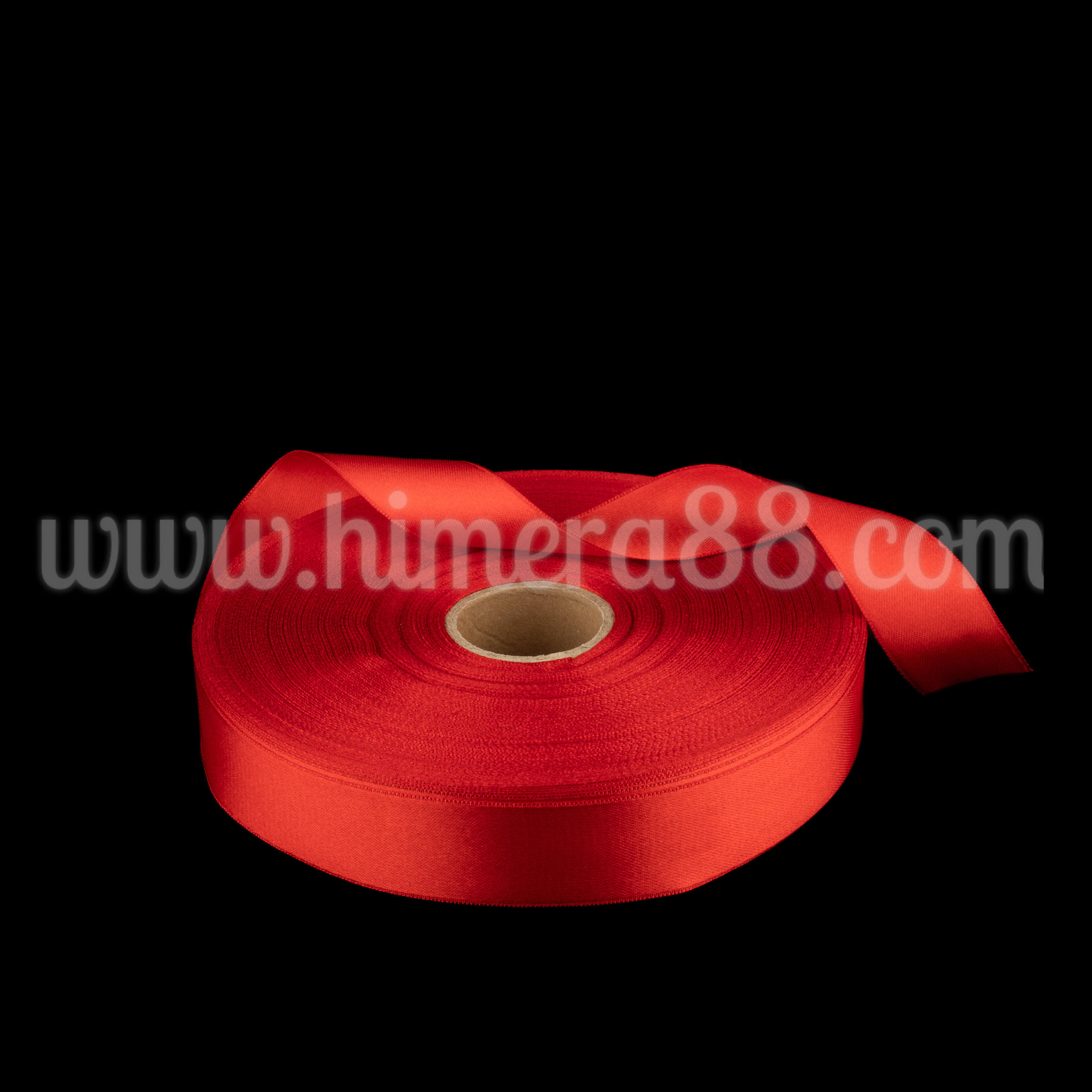 Сатен лента 3 cm / 100 m Red - изглед 1