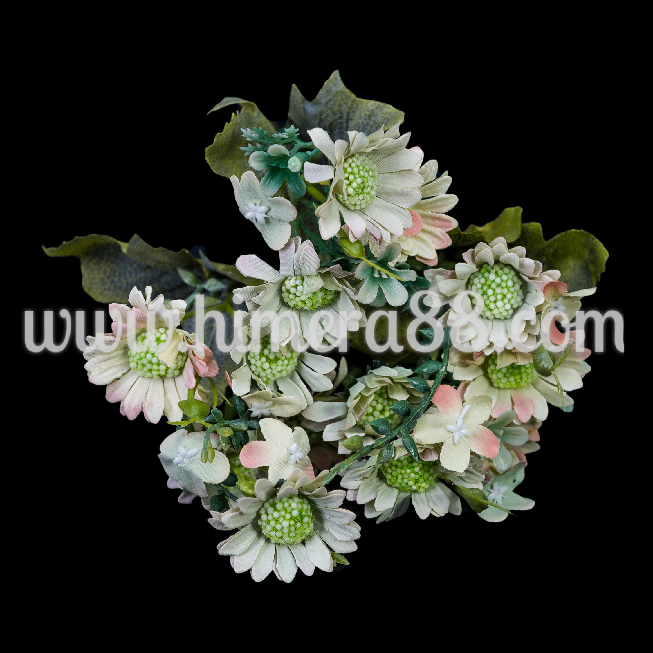 Букет маргарита Stone 4см/13бр GREEN - изглед 1