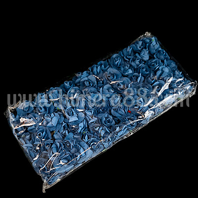 Хартиена роза на тел 2см/144бр DARK BLUE