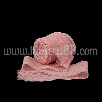 Копринена панделка 4см/5м Antique Pink