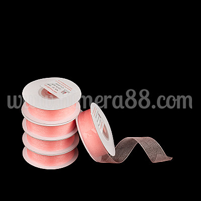 Органзена панделка Pastel 2см×25y/5бр  - Pink Peach
