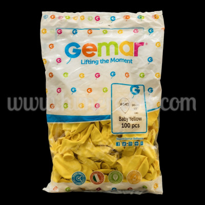 Балони GEMAR G90 100БР BABY YELLOW