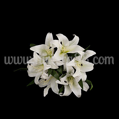 Букет изкуствен лилиум 15cm/6бр