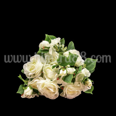 Букет рози с люляк WHITE
