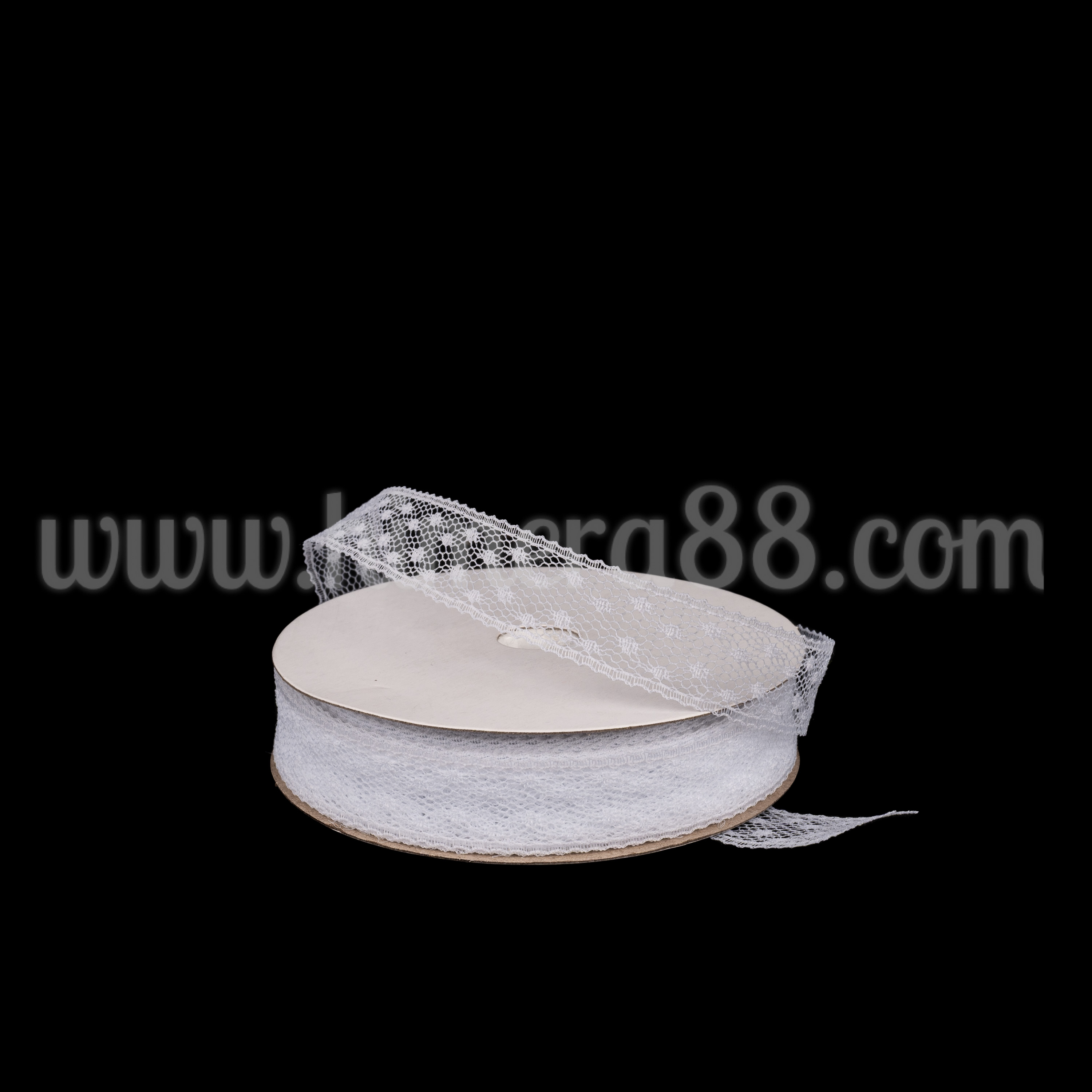 Декоративна дантела WAVE POINT 1,5см*20м White - изглед 1