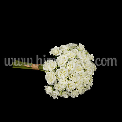 Букет малка роза Roxy 4cm/54бр White