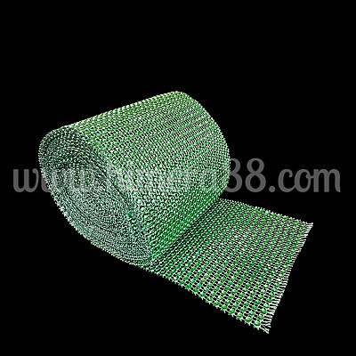 Декоративна лента камъни 12cm/10y Green