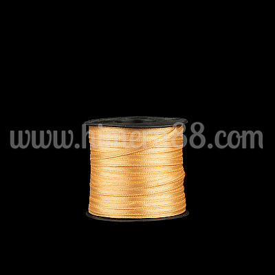 Сатен лента 0.3cm/100m Gold