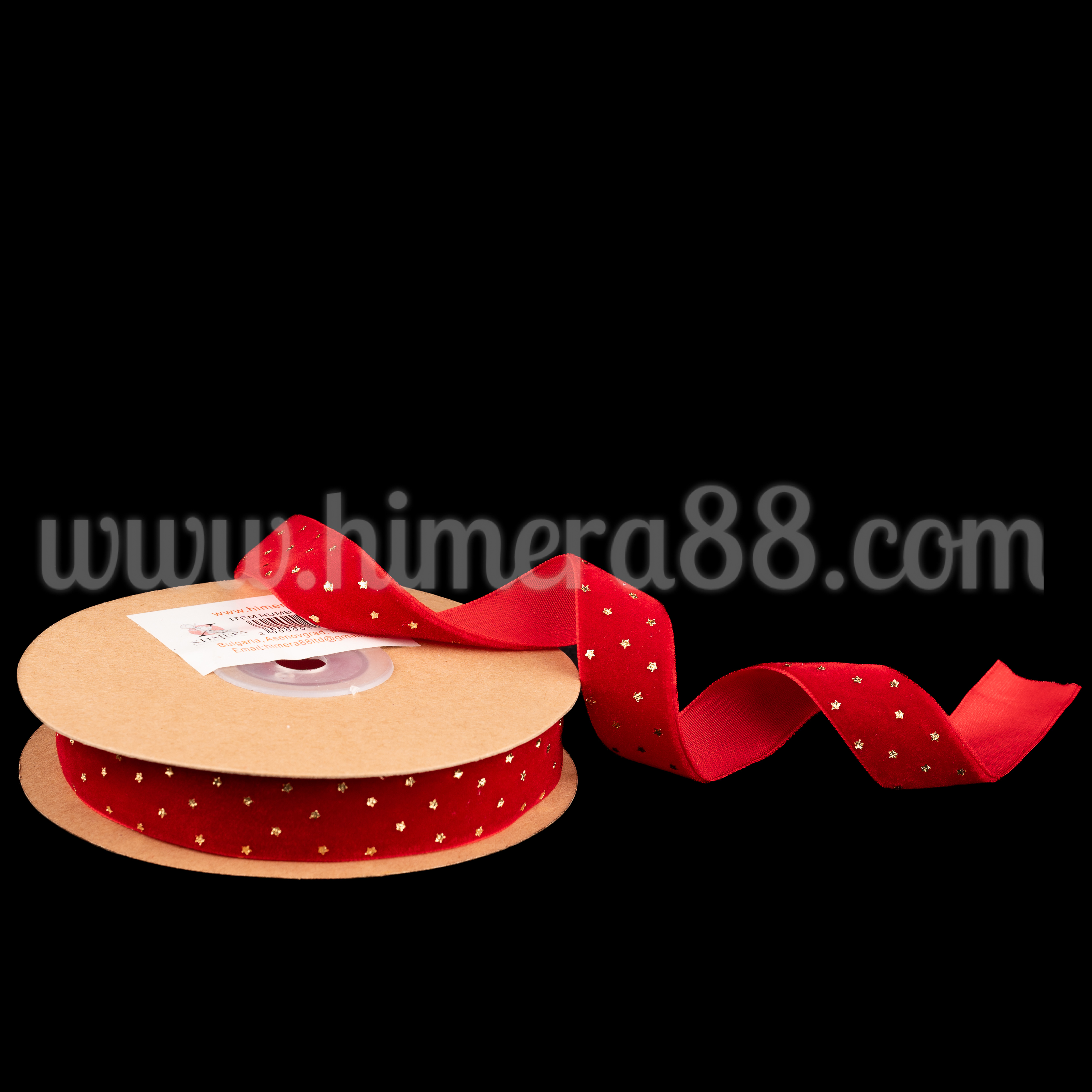 Панделка Кадифе Stars 2cm/10y - Химера 88 Панделка Кадифе Stars 2cm/10y