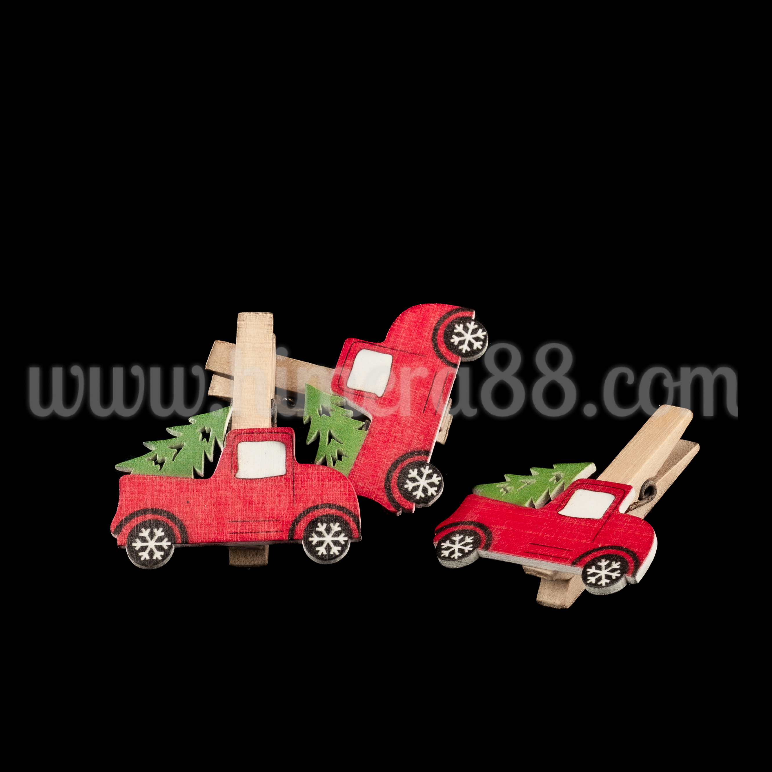 Коледни щипки Red pickup truck 12БР - Химера 88 Коледни щипки Red pickup truck 12БР