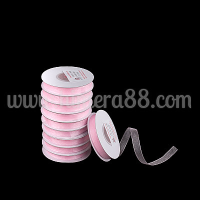 Органзена панделка Pastel 1 cm × 25 y / 10 бр –  Baby Pink
