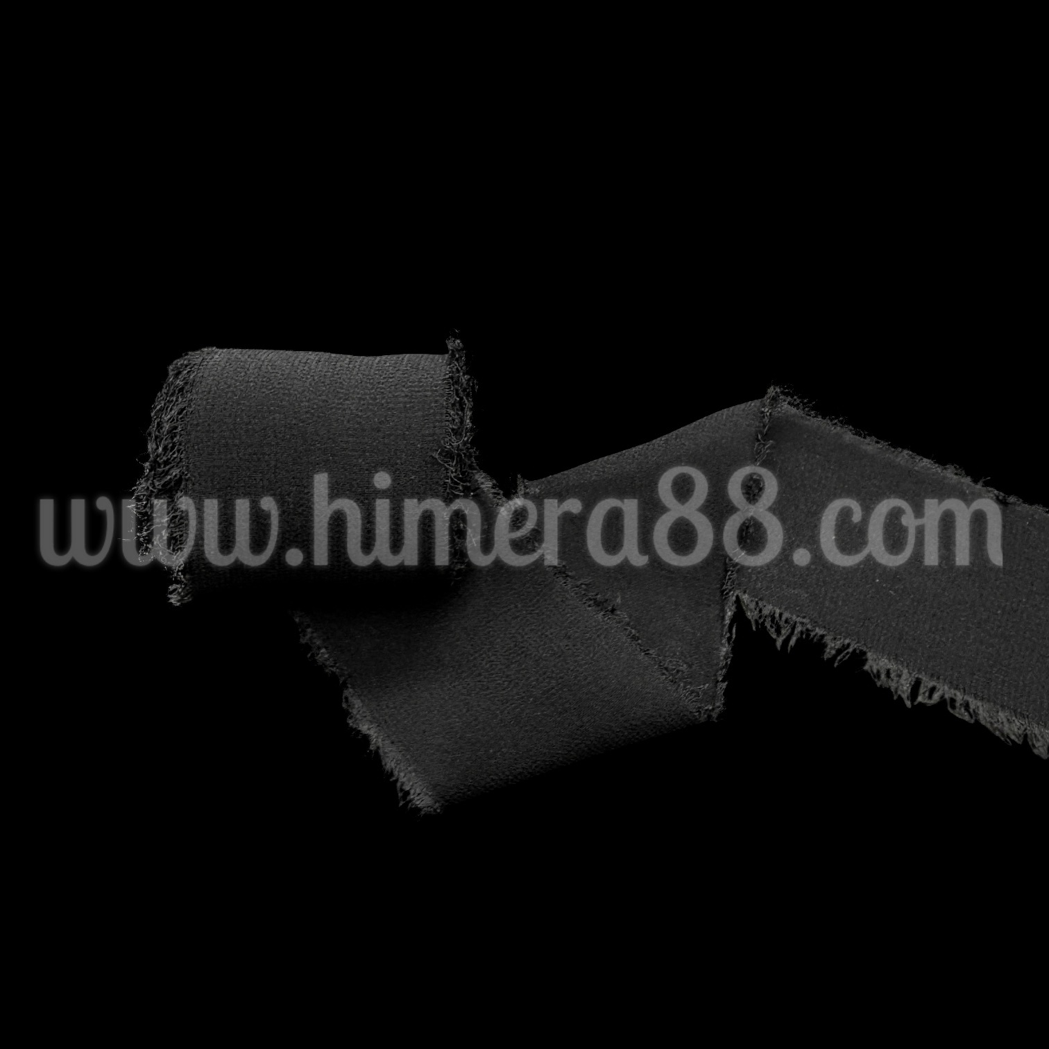 Копринена панделка 4см/5м Black - изглед 1