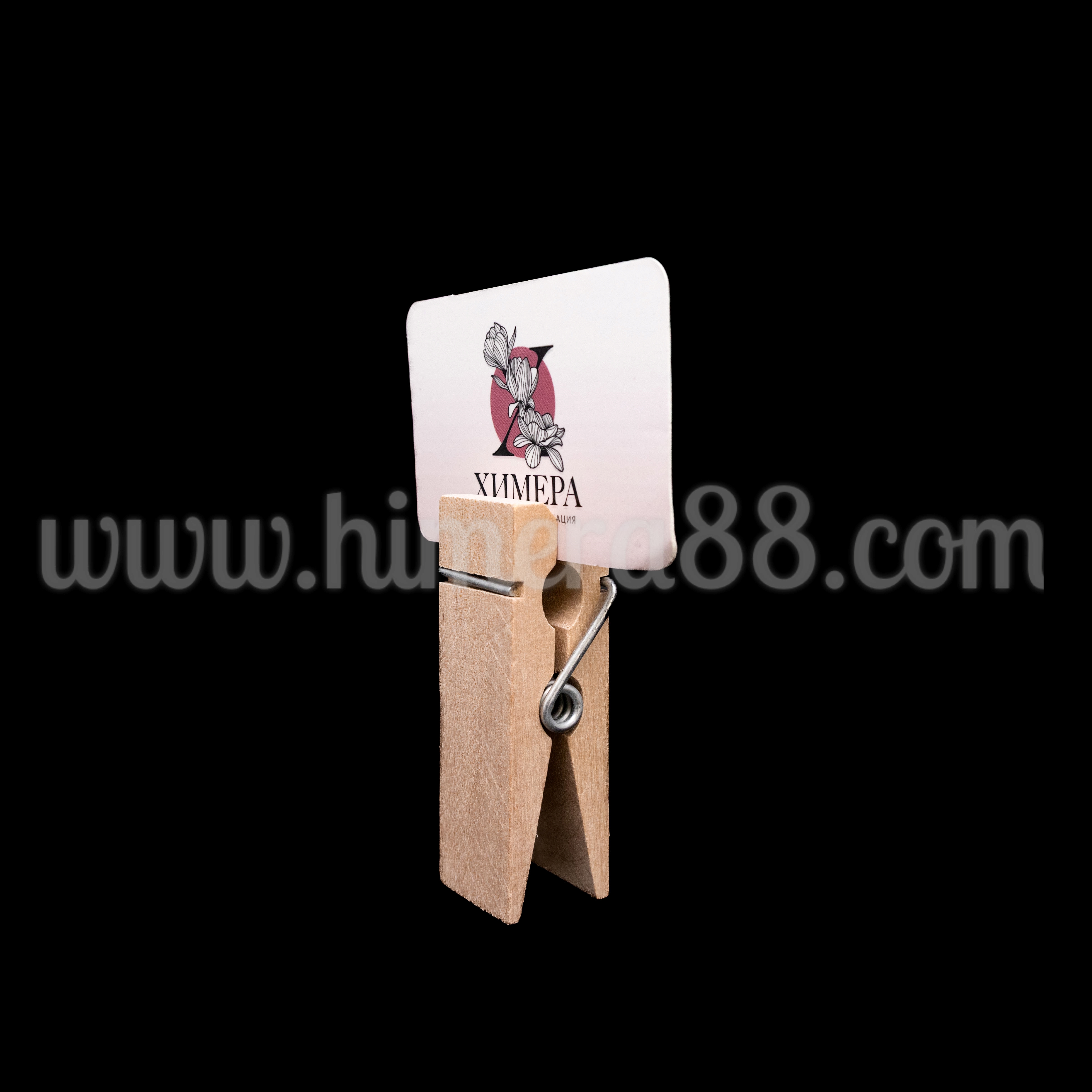 Дървени щипки 8см/2.5см 2БР - изглед 2