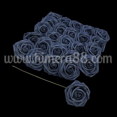 Роза фоам с тел Dusty/8см/25бр Dark Blue