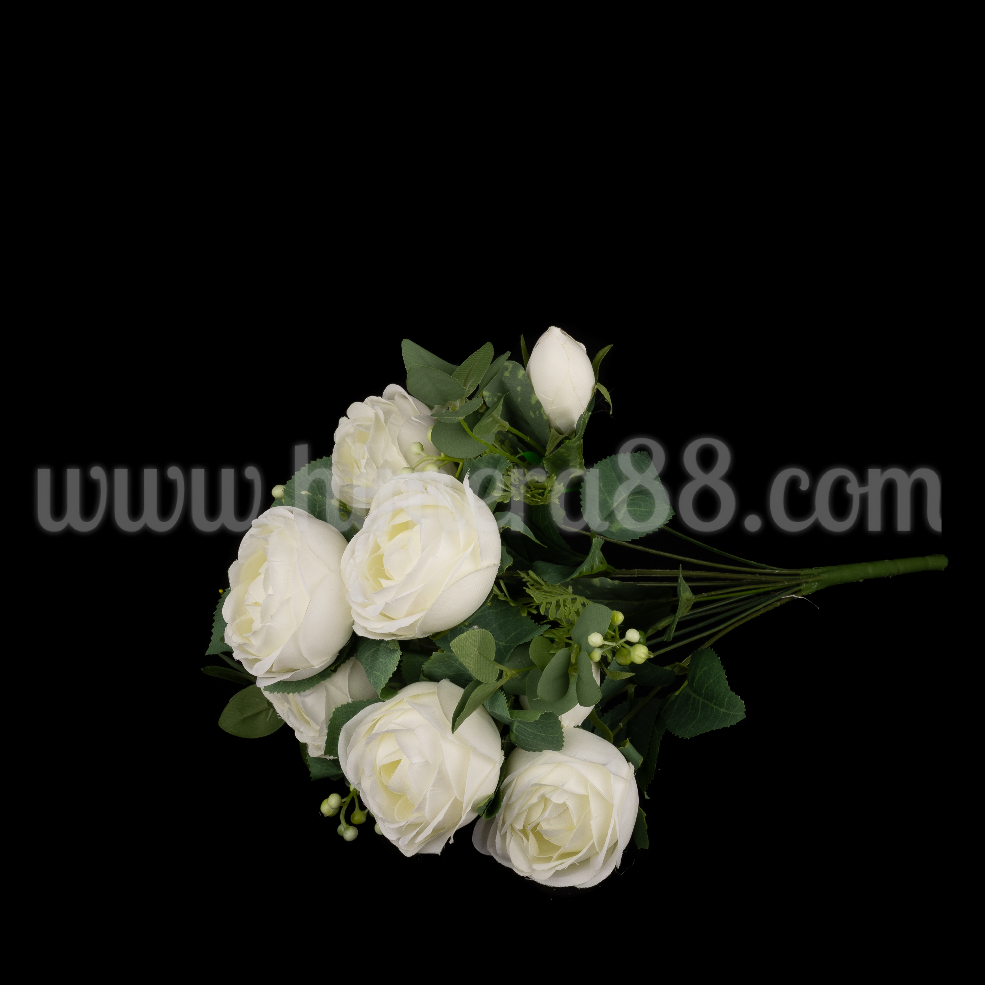 Букет рози Floribunda 8см/12стр White - изглед 2