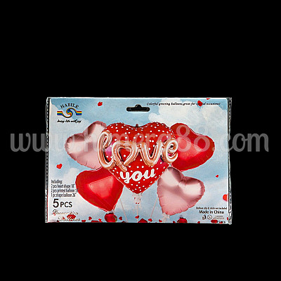 Комплект фолиеви балони LOVE YOU