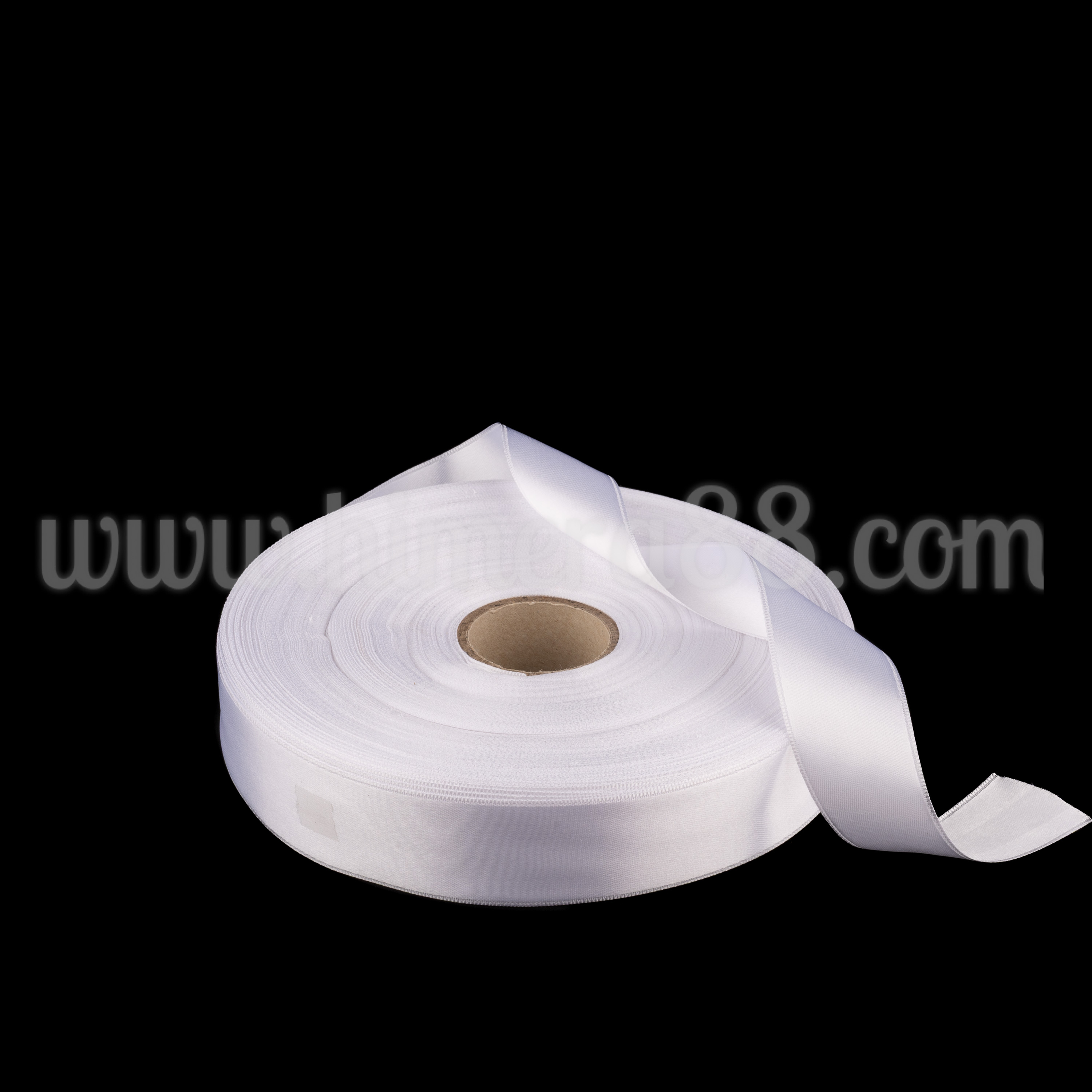 Сатен лента 3cm / 100m White - изглед 1