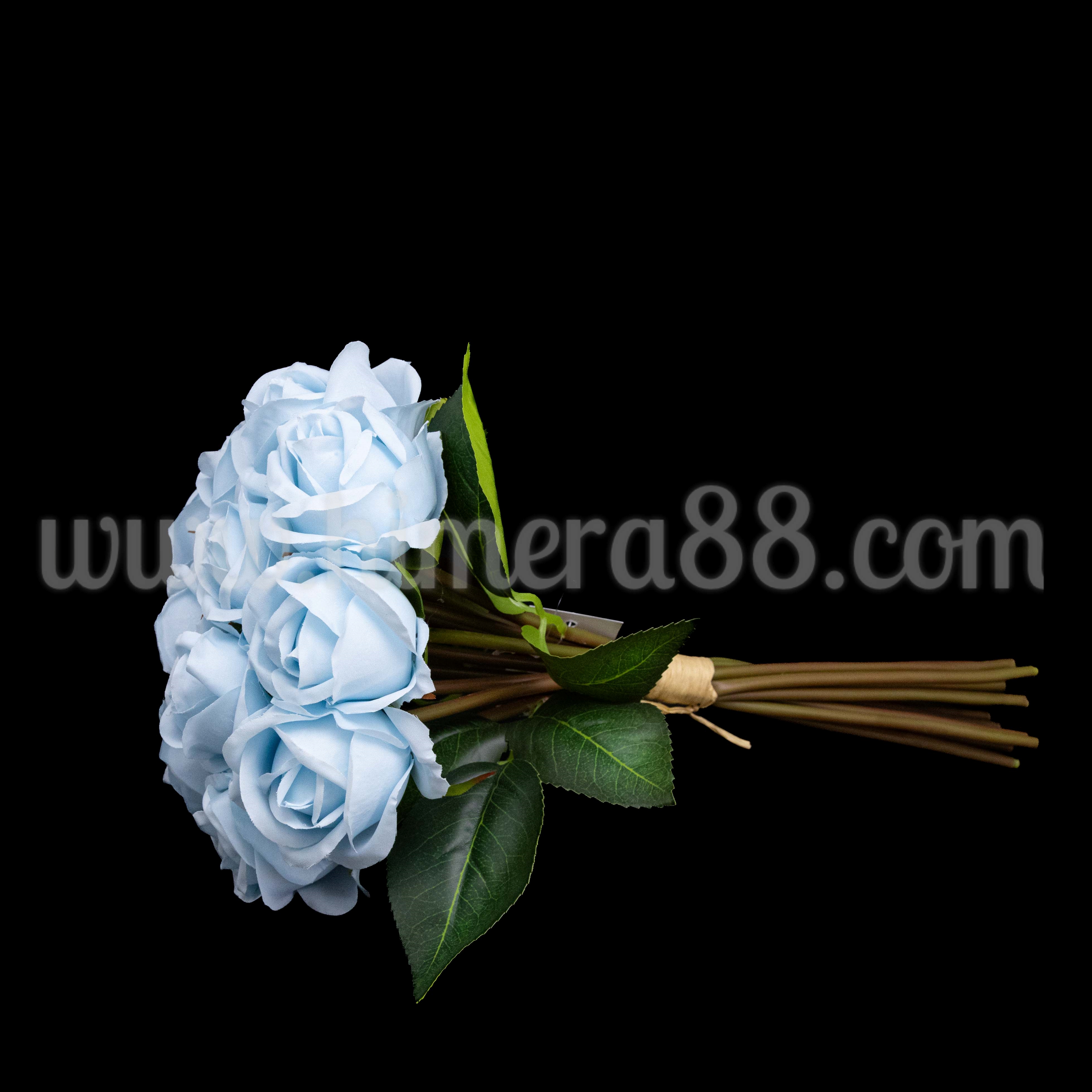 Букет роза пъпка Jacq 5см/12бр Baby Blue - изглед 2
