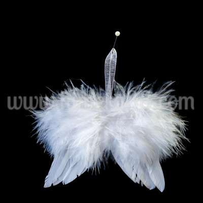 Мини крила ангел 10см WHITE