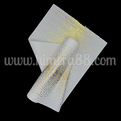 Бял плюш Gold Dot 28cm/3y