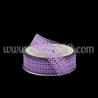 Тъкана панделка Woolly 2.5cm Purple 