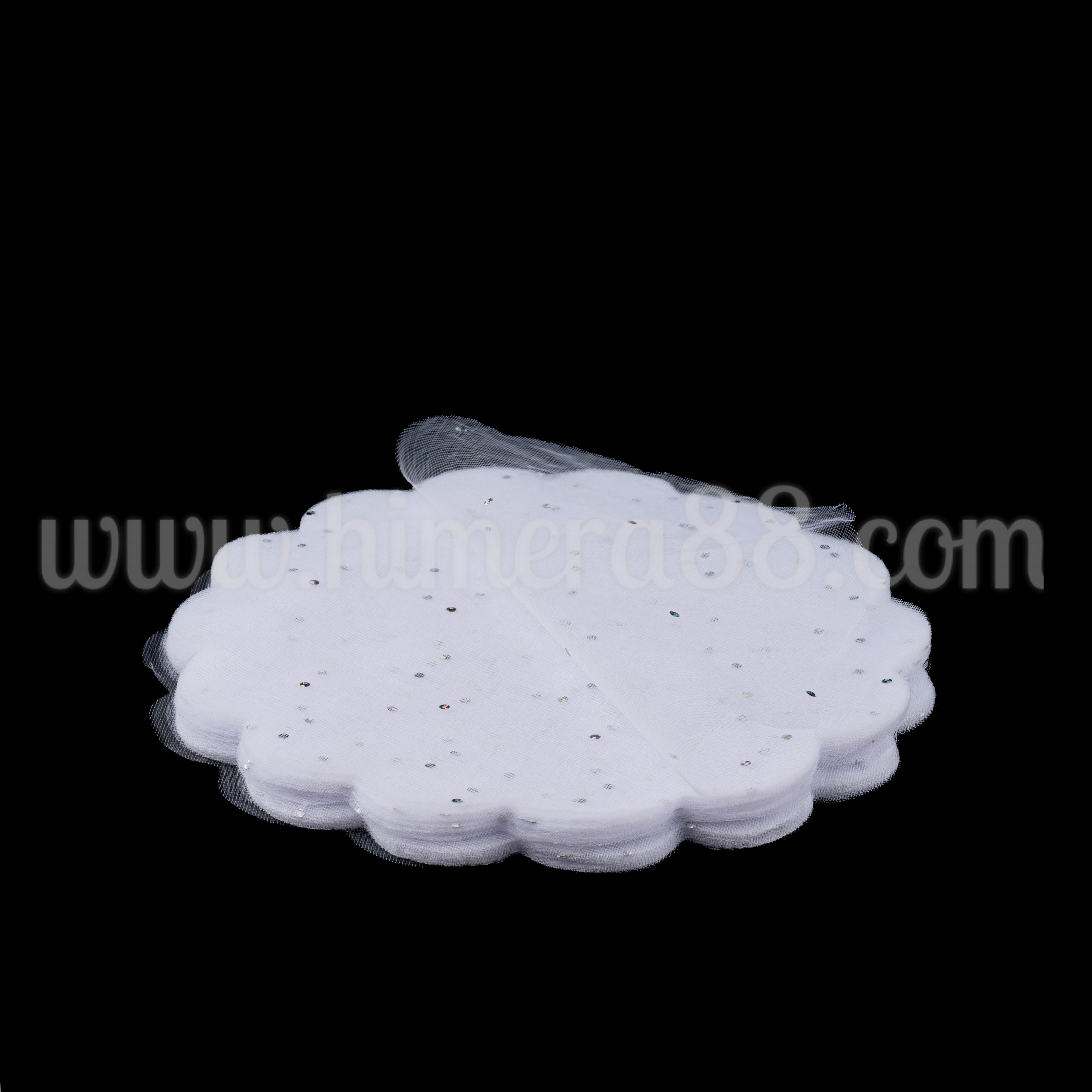 Тюлчета с точки 18см/100бр White - изглед 1