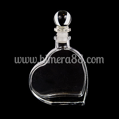 Шише сърце със стъклена тапа 50ml