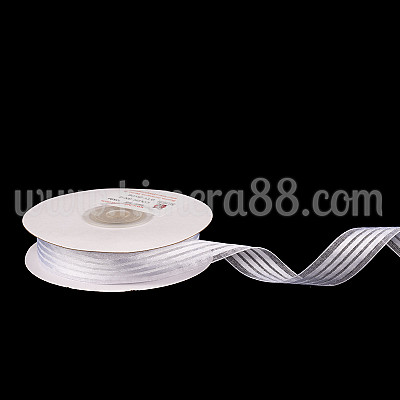 Органзена панделка райе 1.8см White