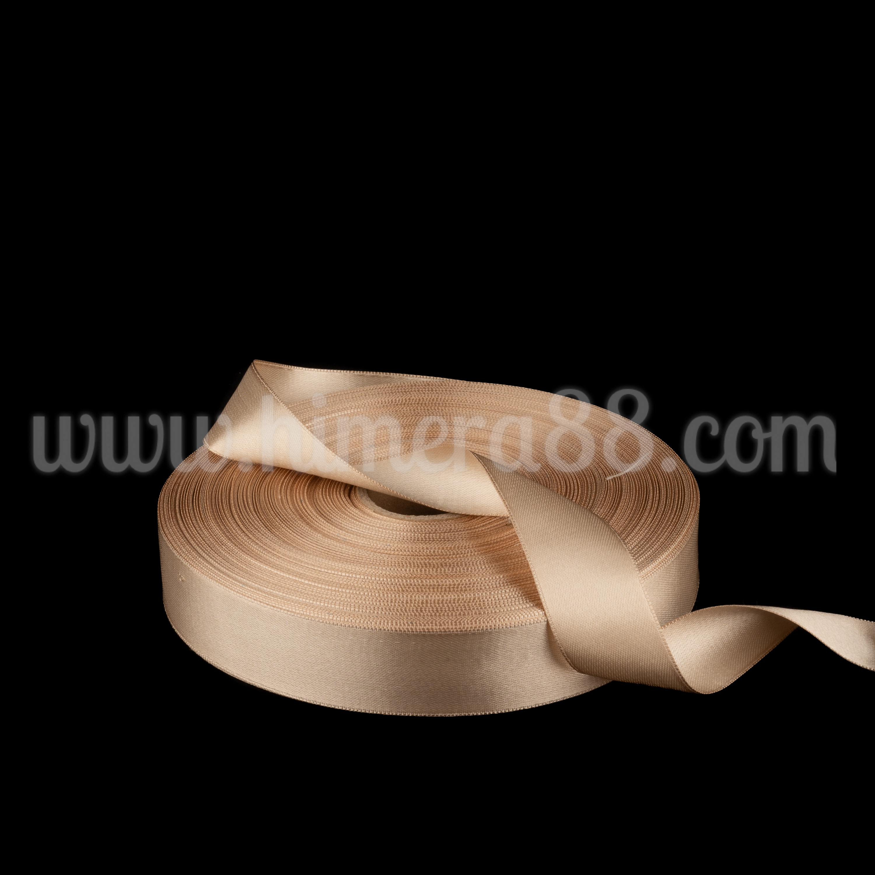 Сатен лента 3 cm / 100 m Cappuccino - изглед 1