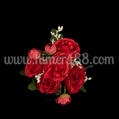 Букет божури Пастел 6см/5бр RED