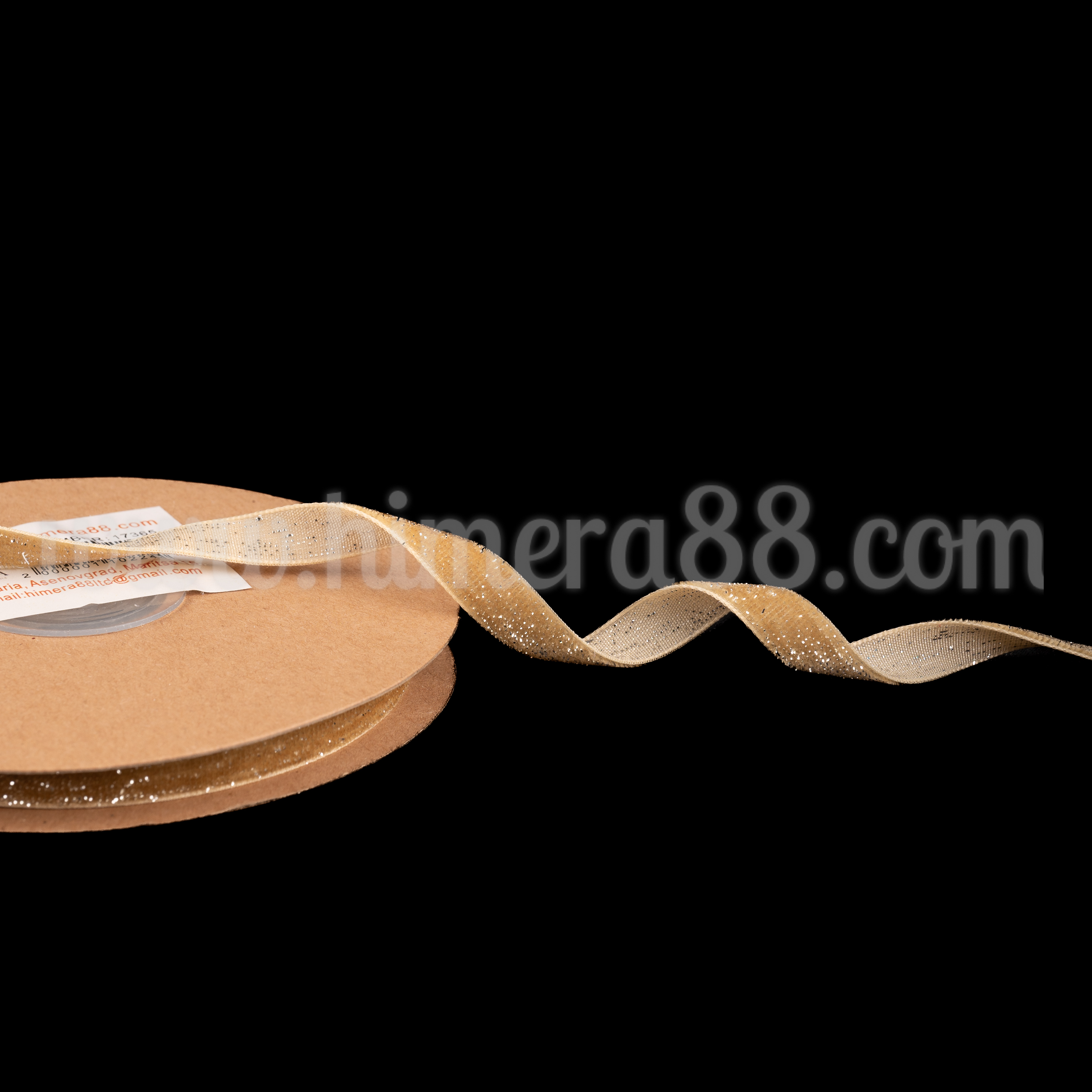 Панделка Кадифе Shiny 1cm/10y Cream - Химера 88 Панделка Кадифе Shiny 1cm/10y Cream