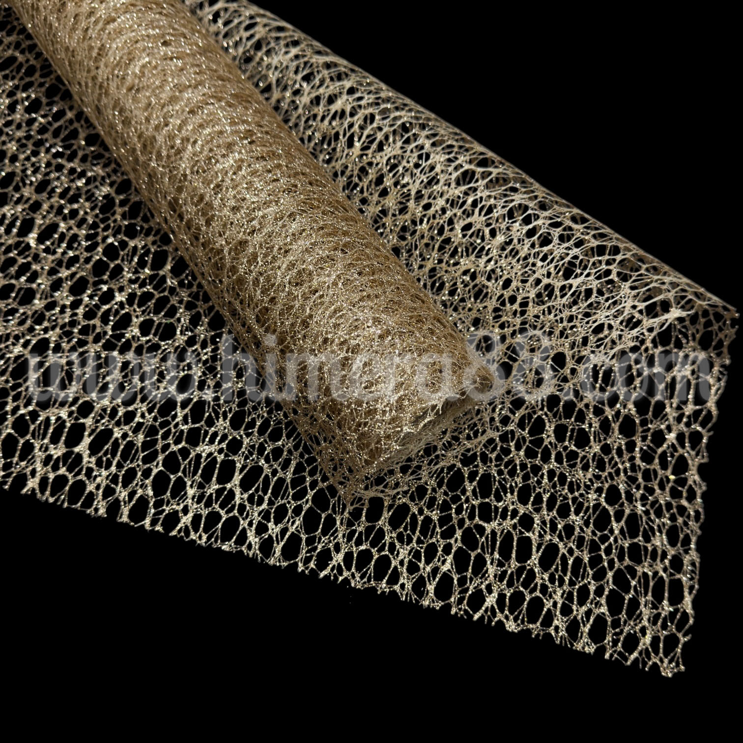Мрежа паяжина 48cm/5y White Gold - изглед 2