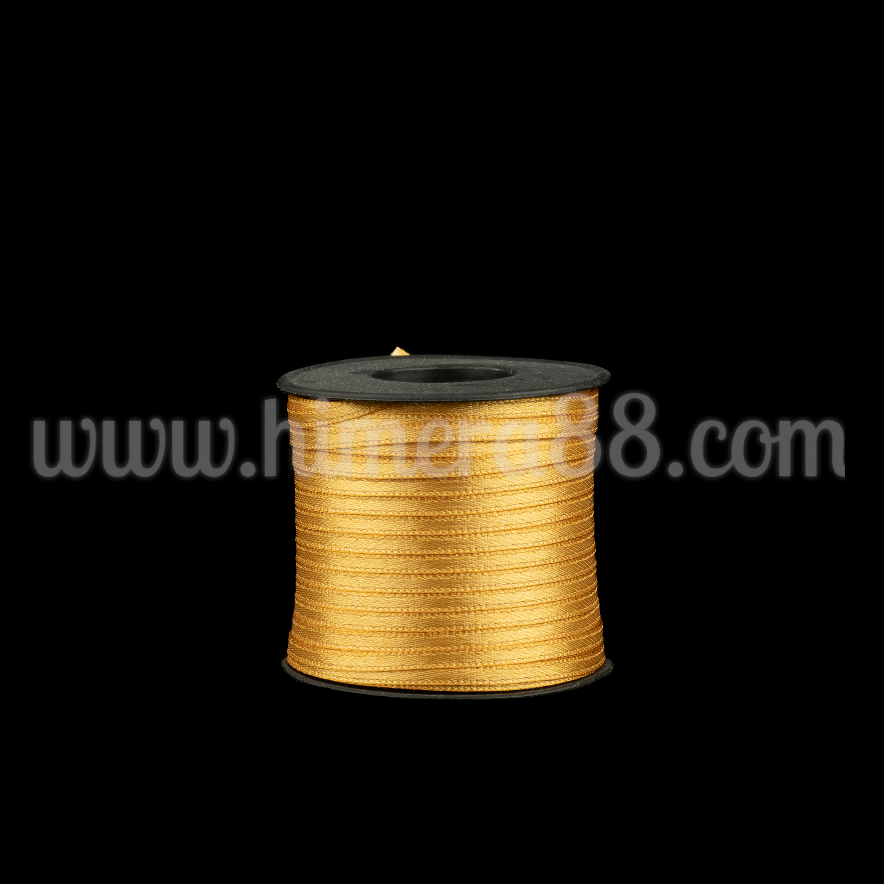 Сатен лента 0.3cm/100m Old Gold - изглед 1
